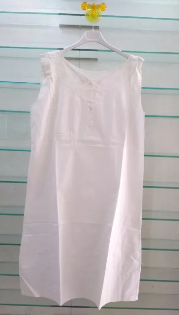 CAMICIA DA NOTTE antica donna ricamo a mano puro cotone estiva
