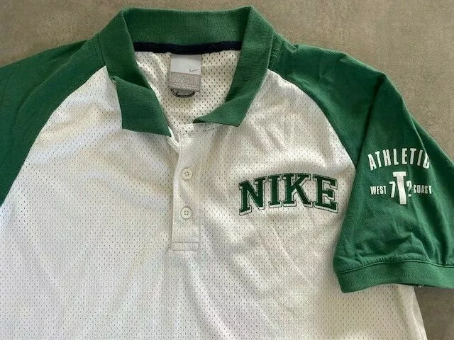 NIKE Polo Athletic T. M Style Vintage Années 90 Maille Tennis Basket