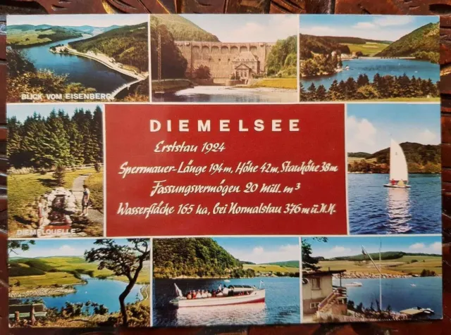 Postkarte 156, nicht gelaufen, Diemelsee, Ansichtskarte, Sammlung AK