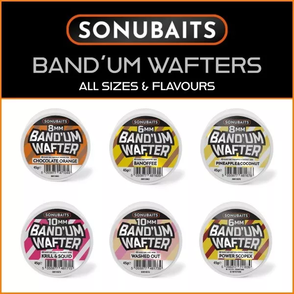 SONUBAITS BAND'UM WAFTERS 6/8/10mm | NEW - ALL FLAVOURS