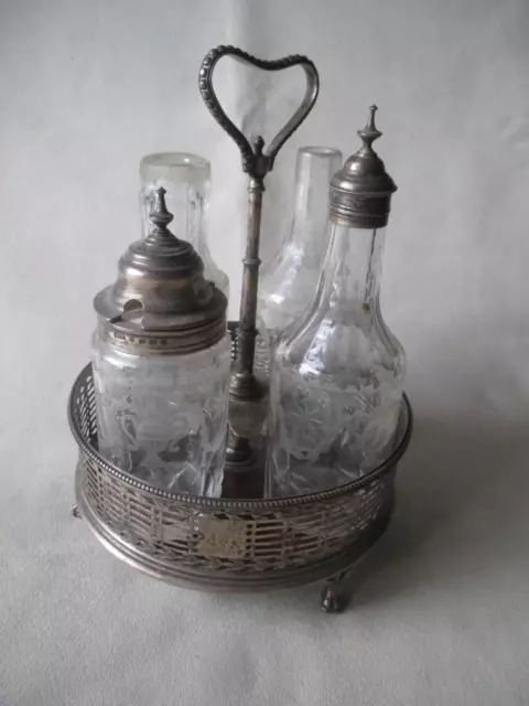 Great Hester Bateman Sterling Silver Castor Set