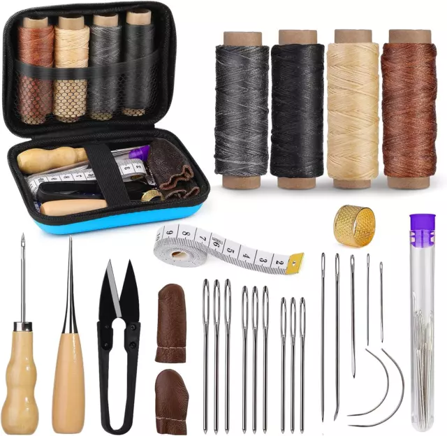 Leather Sewing Kit, Leather Working Tools and Supplies, Leather Working Kit