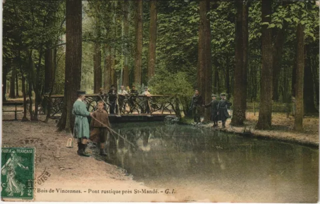 CPA Bois de VINCENNES - pont rustique pres St-mande (145737)