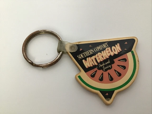 Southern Comfort Advertising Key Chain Watermelon Pink And Juicy Vintage 1990's