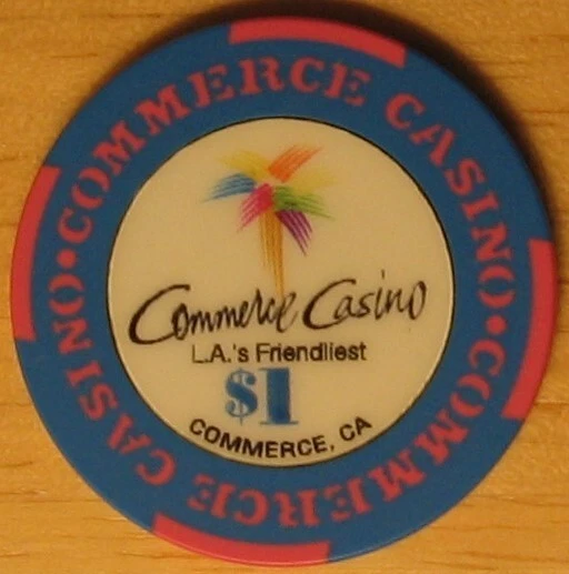Commerce $1 Casino Poker Chip California