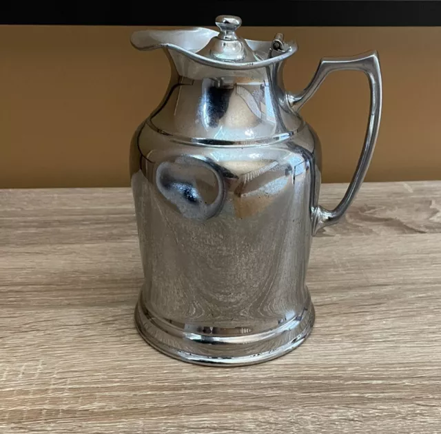 Grand Silver Co Wear Brite Nickel Silver Pitcher Creamer Serve Ware Vintage