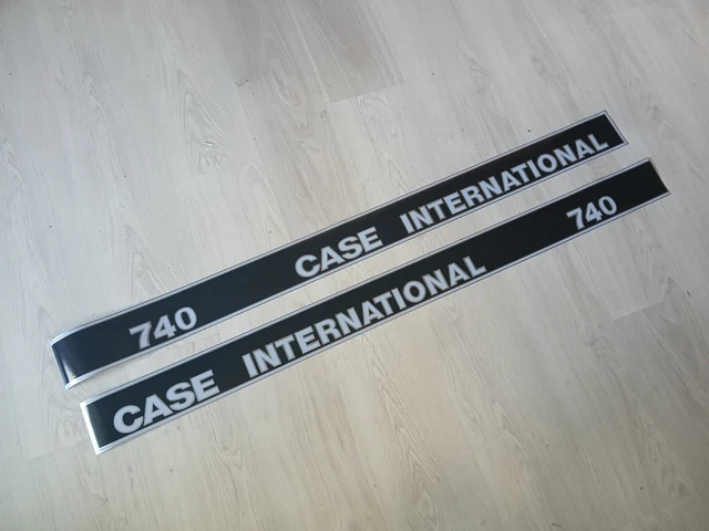 IHC 844XL Aufkleber Set – Logo Emblem Lang, Schwarz-weiß-rot, Für Traktoren & Oldtimer