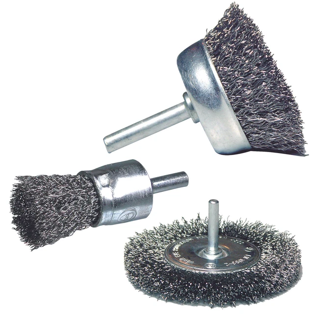 OSBORN DRONCO WIRE Brush Spindle For Drills Cup Lend End Crimped 25Mm