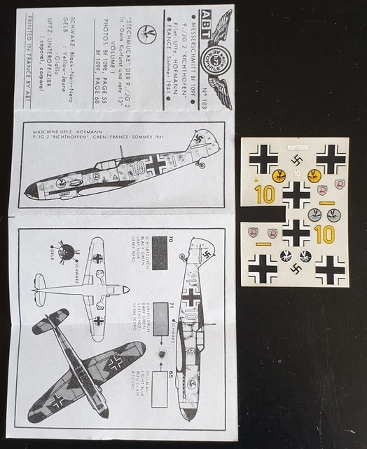 1/72 - ABT - n°103 - Messerschmitt BF109F