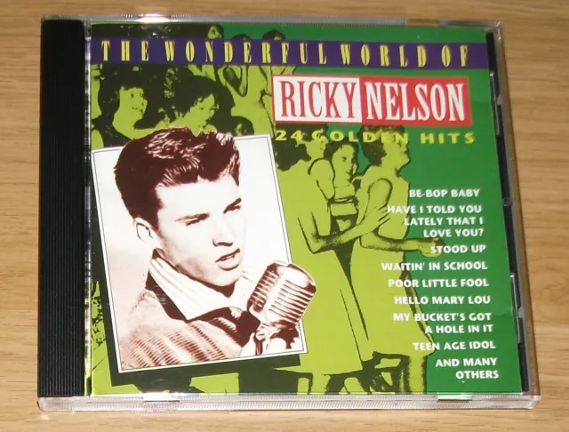 Ricky Nelson - The Wonderful World Of - 24 Golden Hits (Greatest / Best Of) Cd