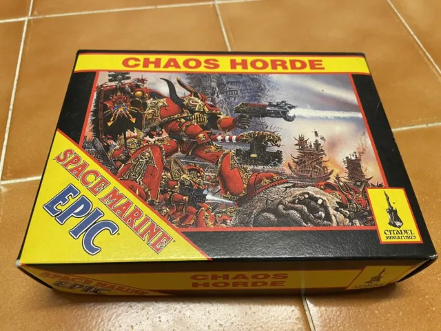 Games Workshop - Warhammer 40k Epic - Space Marine Chaos Horde Boxed - COMPLETE