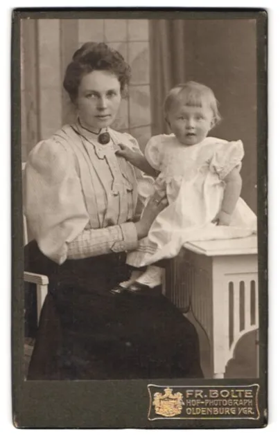 Fotografie Fr. Bolte, Oldenburg i. Gr., Heiligengeist Str. 6, Portrait Mutter i