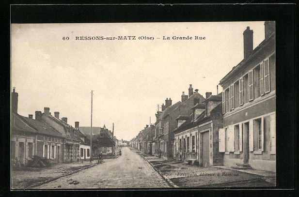CPA Ressons-sur-Matz, la Grande Rue