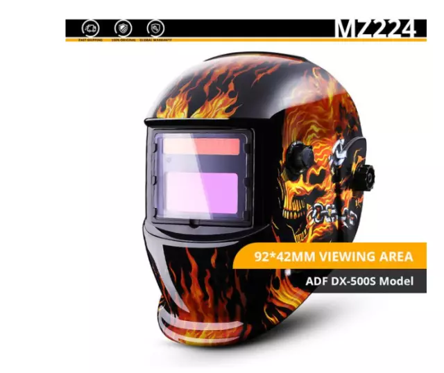 DEKO Maschera per saldatura Casco solare oscuramento automatico gamma regolabile