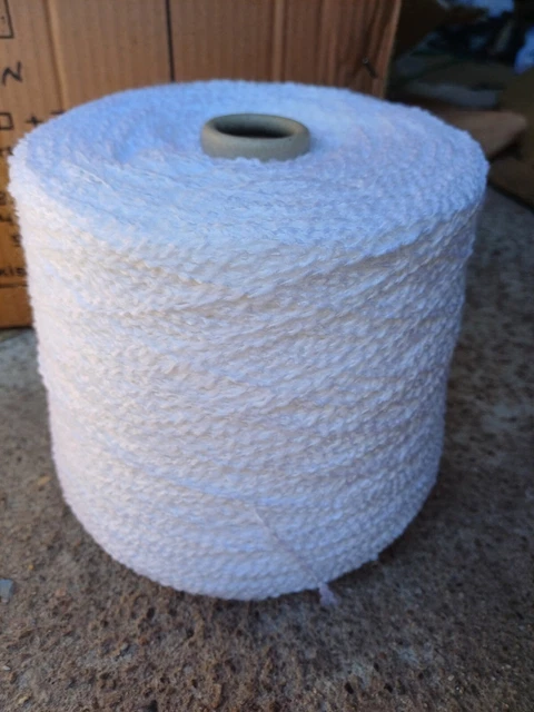 Fil à Tricoter Fantaisie Brillance Or – 1,97 Kg – Cône – Laine Italienne