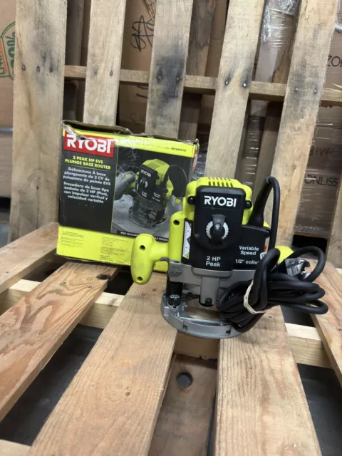 Ryobi 2 HP 10-Amp Plunge Base Router - RE180PL1G NON WORKING For Parts Only!!