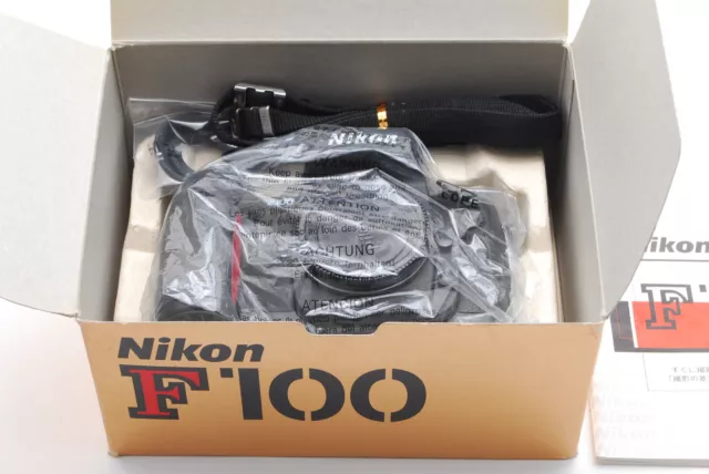 No Sticky! [Top MINT in Box] Nikon F100 SLR 35mm Film Camera Body From JAPAN