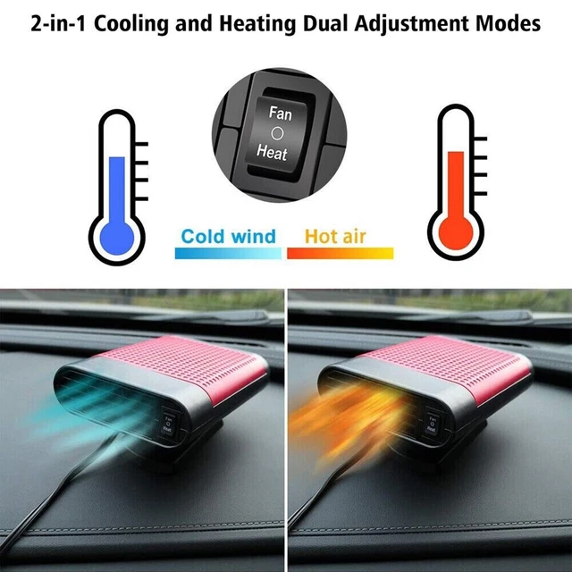 Car Heater Dégivrage Machine Portable Rouge Désembuage Dégivreur Désembuage 10
