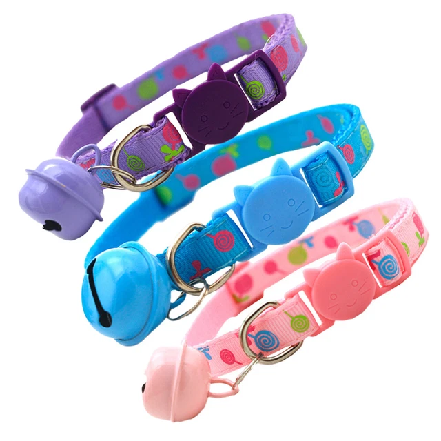 3 piezas collar de hebilla de gato de colores separación ajustable collar de gato calzoncillos