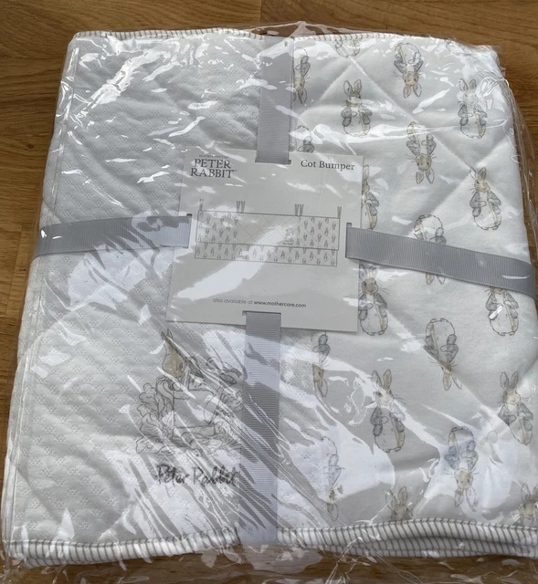 BABY PETER RABBIT Cot Cotbed Bumper And Coverlet Brand New 34.99