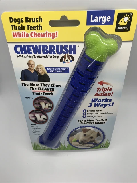 ChewBrush  As Seen On TV  For Dog Blue  Self Brushing Toothbrush - NEW