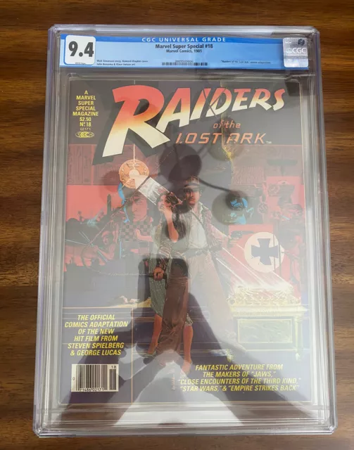 Marvel Super Special #18 - Raiders of the Lost Ark - CGC 9.4 - 1st Indiana Jones