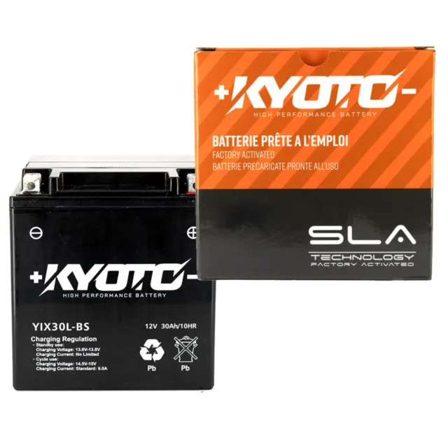 AGM Batterie de Moto YTX30L-BS Kyoto YIX30L-BS YTZ30L-BS GYZ32HL