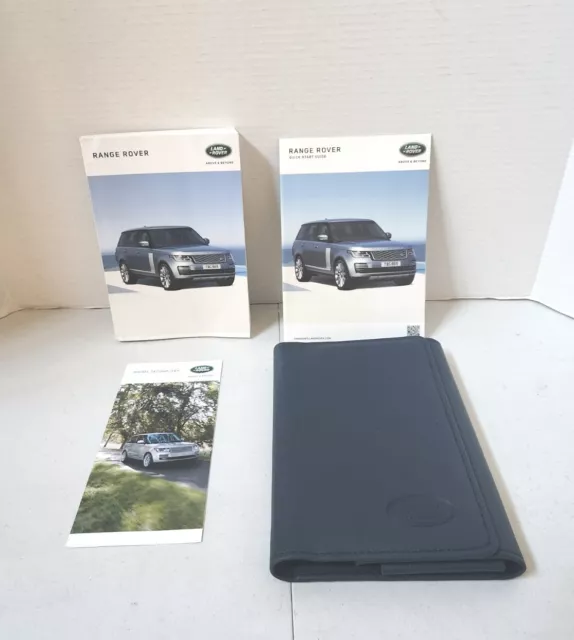 2019 Land Rover Range Rover Owners Manual Set and Case Free Shipping