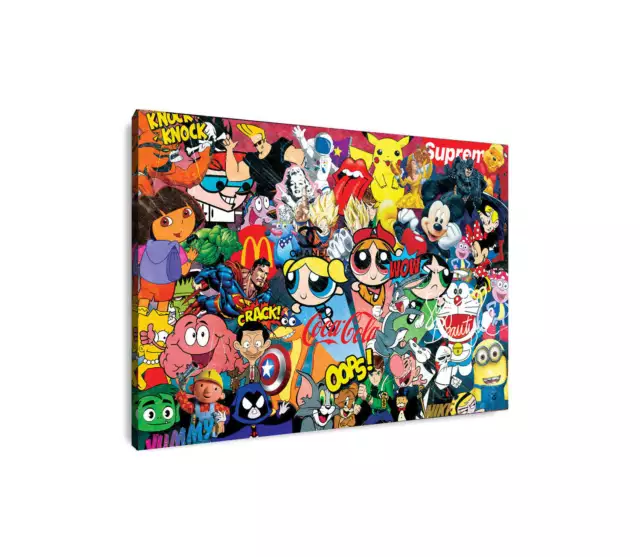 Quadro moderno stampa su tela Comic Allstyle Pop Art fumetti canvas