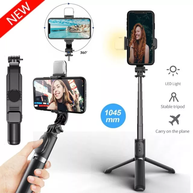 Remote Selfie Stick Tripod Phone Desktop Stand Desk Holder For iPhone/Samsung US