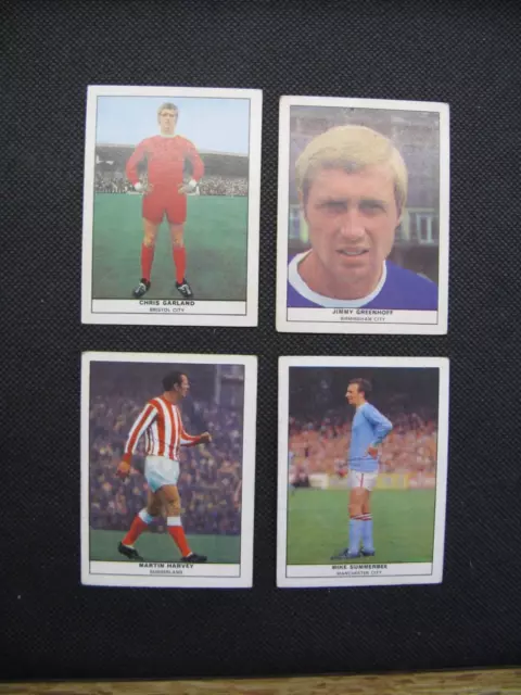 Football Quiz Cards X 4 - Anglo Confectionery - Circa 1969