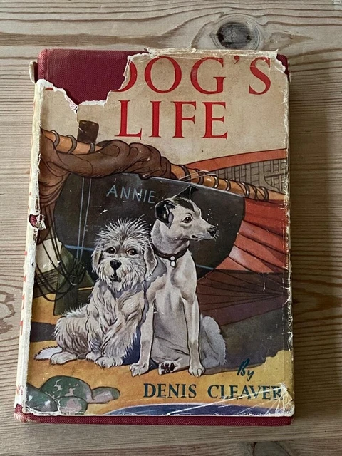 Rare Dandie Dinmont Terrier Dog Story Book "A Dog's Life" 1St 1949 By Cleaver