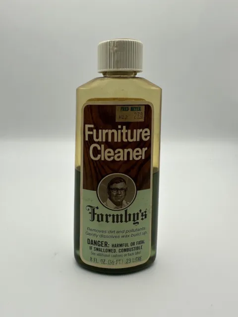 Vintage Formby’s Furniture Cleaner 8oz 50% Full Wood
