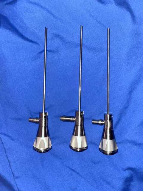 (3) Smith & Nephew Dyonics 7205922 4mm x 30 Degree Video Arthroscope