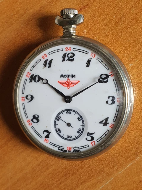 Taschenuhr MOLNIJA 3602 - Roter-Banner-Orden UDSSR