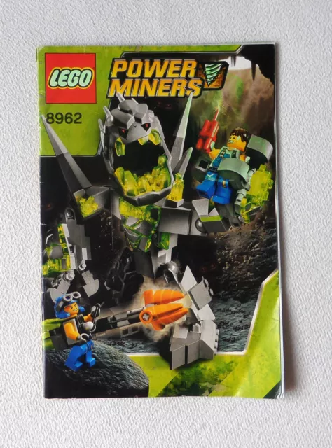 LEGO 8962 Power Miners - Crystal King - Instructions Only Booklet
