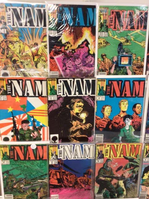Marvel Comics The Nam Comic Book Lot Of 25 2