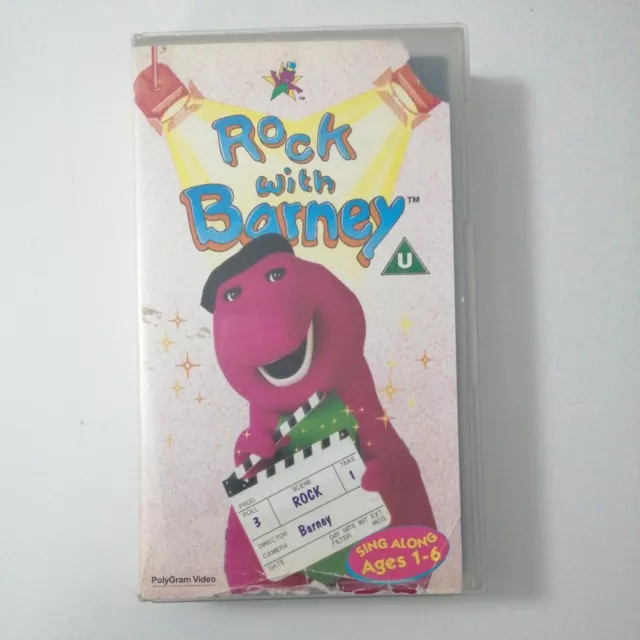 Vintage 1991 Barney Rock With Barney Vhs Sing Along 1399 Picclick