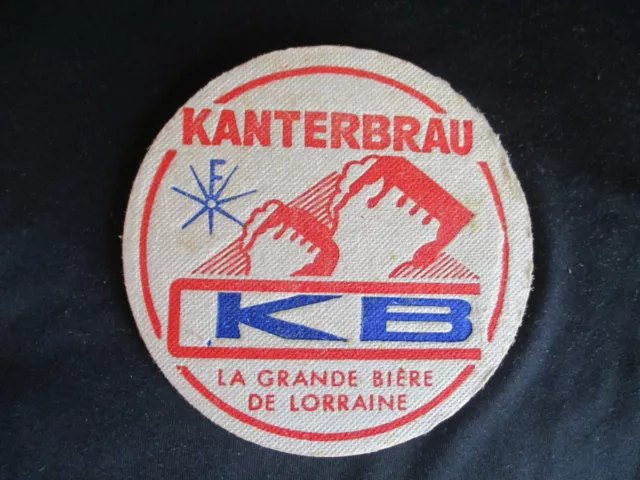 Sous Bock Biere Ancien(Beer Coaster)Kb Kanterbrau  Lorraine Carton Epais