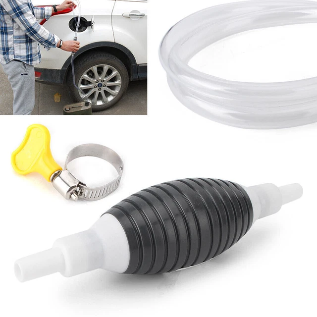 Manual Hand Siphon Syphon Transfer Pump Fluid Water Gas Gasonline Large Industry