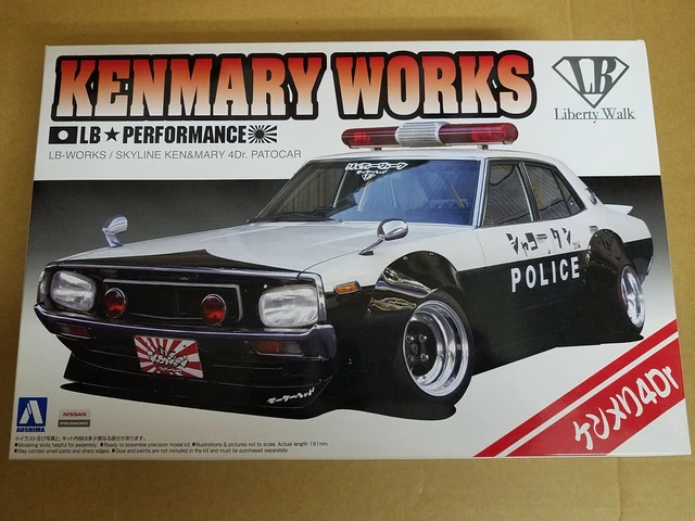 Aoshima 1/24 Maquette Voiture Kit 10686 Nissan Skyline Ken & Mary Patrol Car