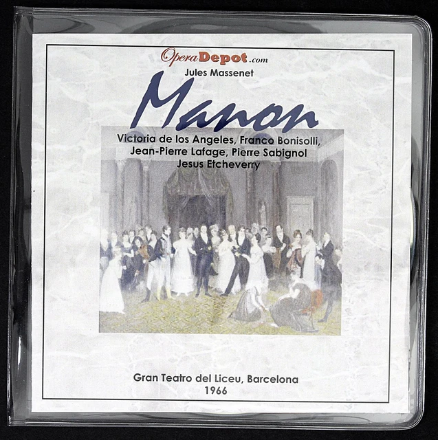 JULES MASSENET MANON (Monteux, De Los Angeles) (CD) Album (UK
