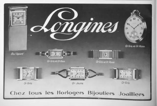 Publicité Longines Montres Chez Tous Les Horlogers Bijoutiers Joailliers