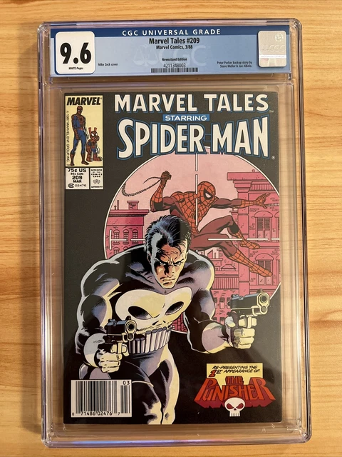 Marvel Tales (1988)#209 Reprints 1st Appearance THE PUNISHER! 9.6 CGC Newstand
