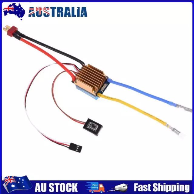 AU Waterproof 320A Brushed ESC Electrical Speed Controller for 1/10 RC Car (2)