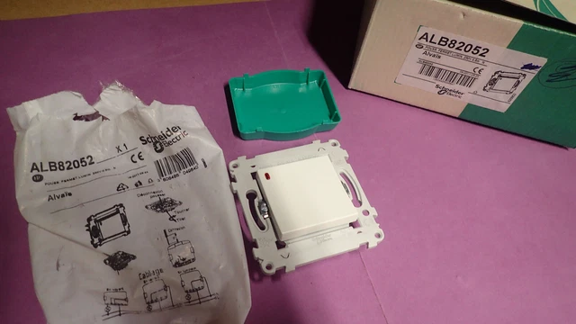 Poussoir Lumineux à Voyant Schneider ALB82063 - Neuf, Pour Installation électrique, Voyant Inclus