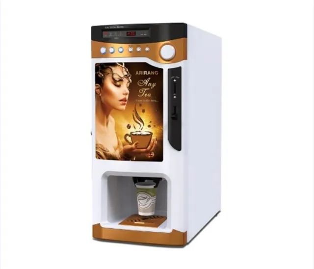 Commercial Hot Coffee Tea Coin Operated Commercial Automatic Vending Machine
