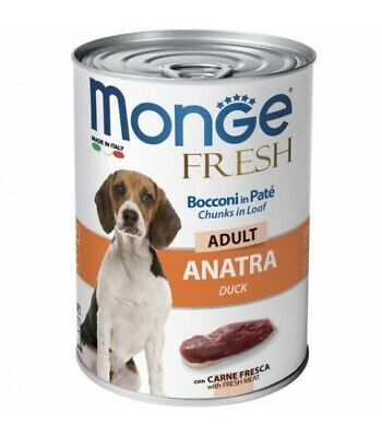 Monge fresh cani lattina 400 gr con anatra