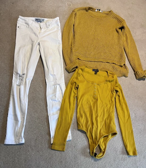 Ladies Outfit Clothes Bundle Size 8 And Small New Look Skinny Jeans And Jumper