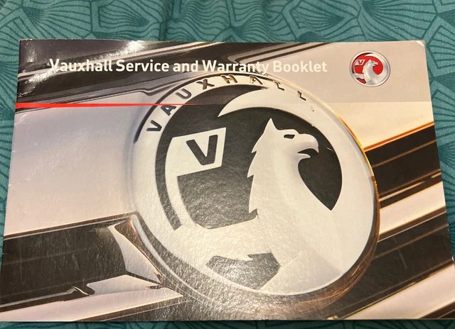 Vauxhall Zafira B Astra H Corsa libretto storia servizio libretto stampato